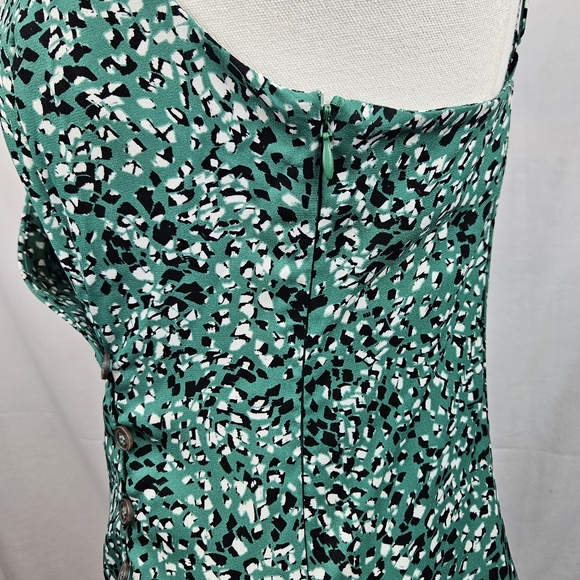Astr The Label Green Speckled Faux Wrap Cami Med Romantic Sexy Feminine - Picture 4 of 6